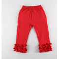 Beliebte Kinder stricken Rüschen Leggings Baby Legging Hosen dünne Mädchen Zuckerguss Hosen